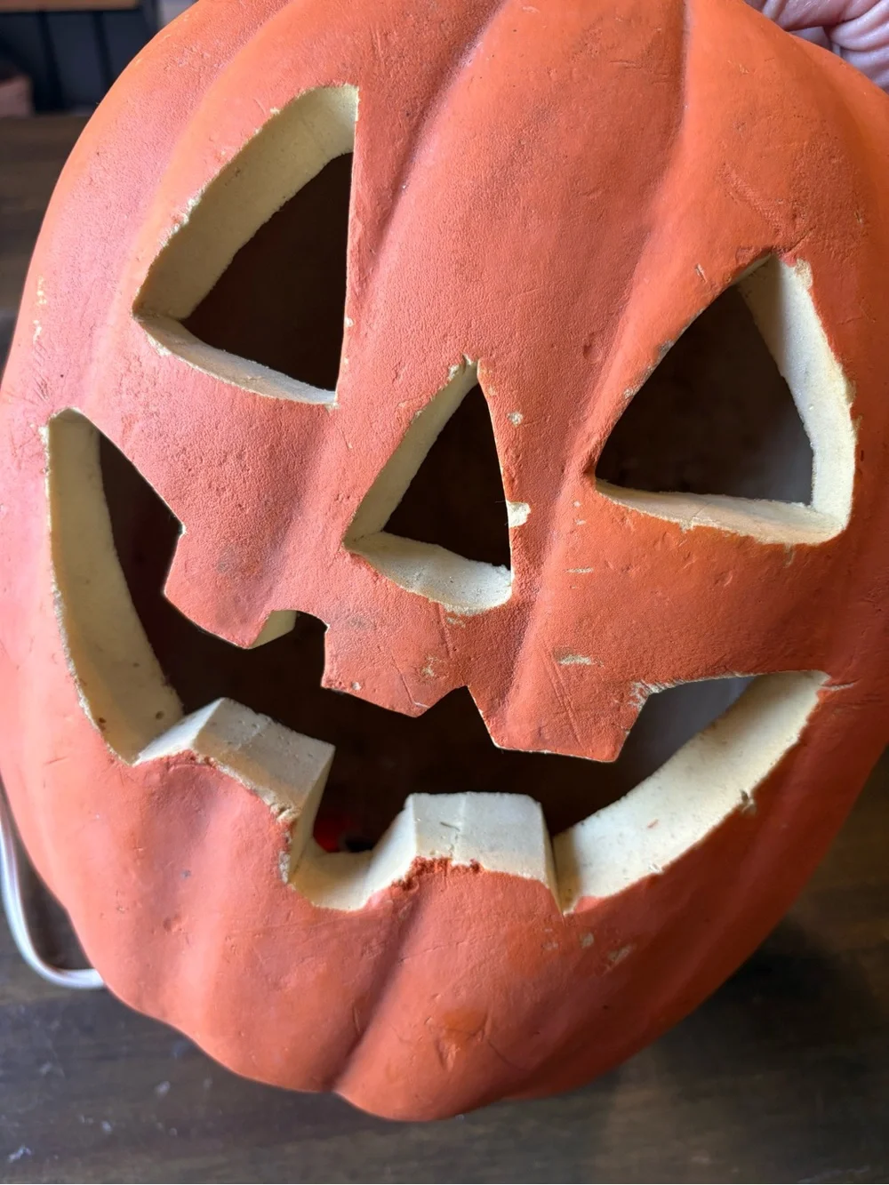 Vintage Gemmy Lighted Foam Blow Mold Jack O Lantern 90’s Y2K Halloween Pumpkin